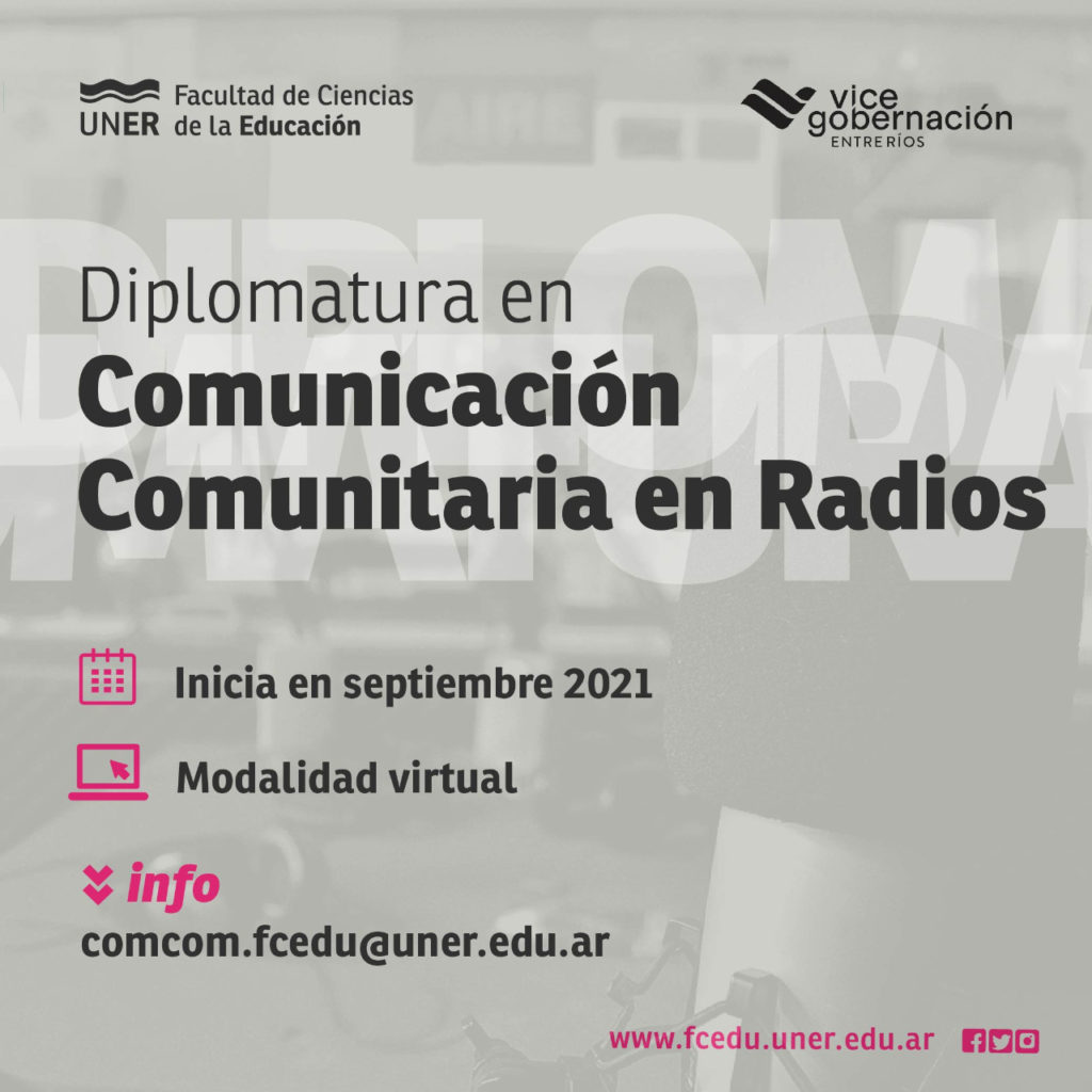 Diplomatura en Comunicación Comunitaria en Radios