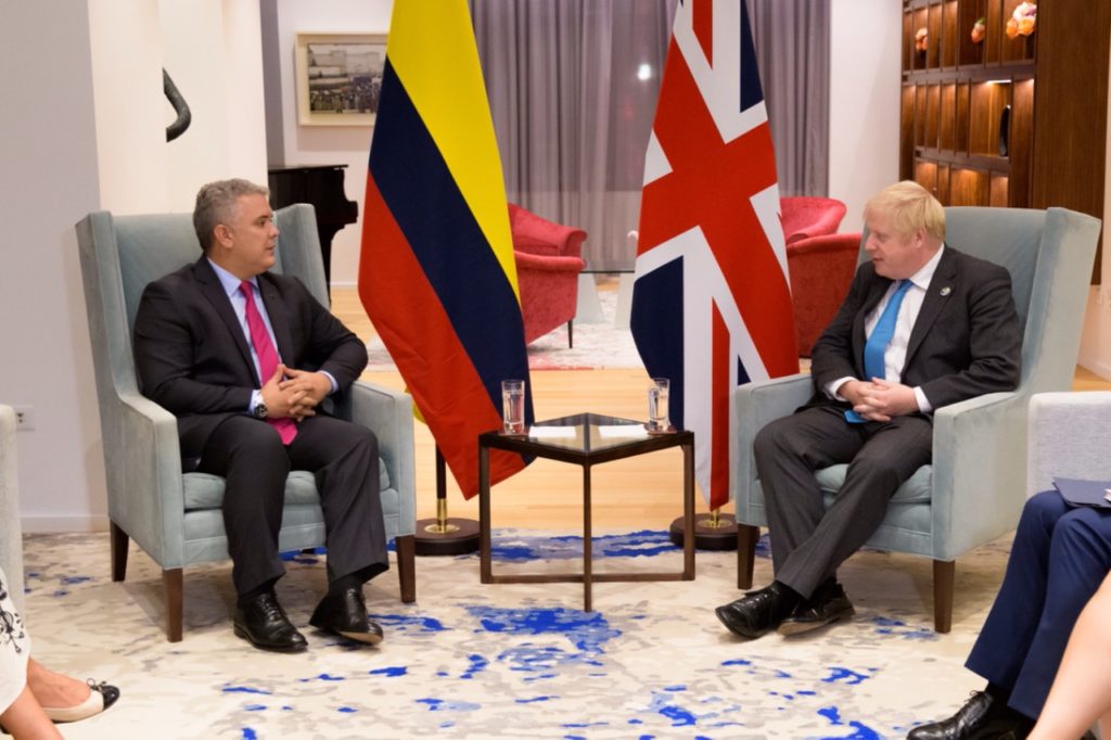 Boris Johnson e Iván Duque se reunieron por el Ambiente