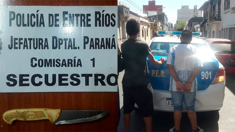 Pelea entre bandas en un barrio de Paraná. Dos detenidos