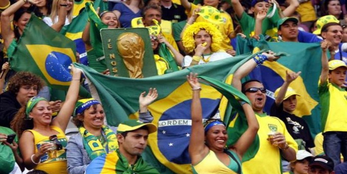 Los hinchas brasileños “invaden” Uruguay para la final