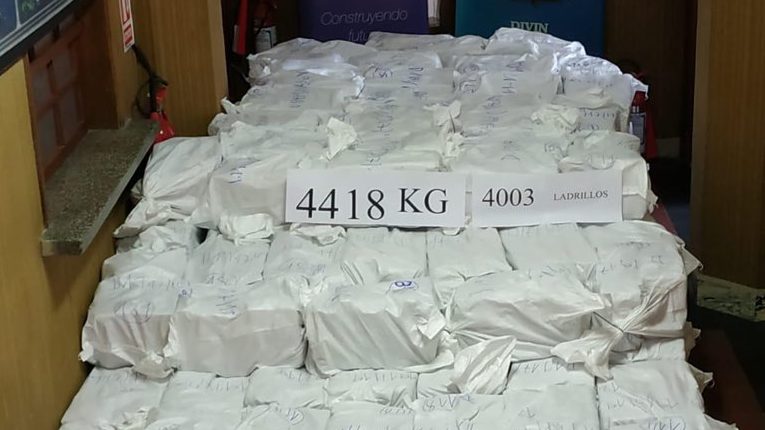 Incautaron en Holanda 4.200 kilos de cocaína