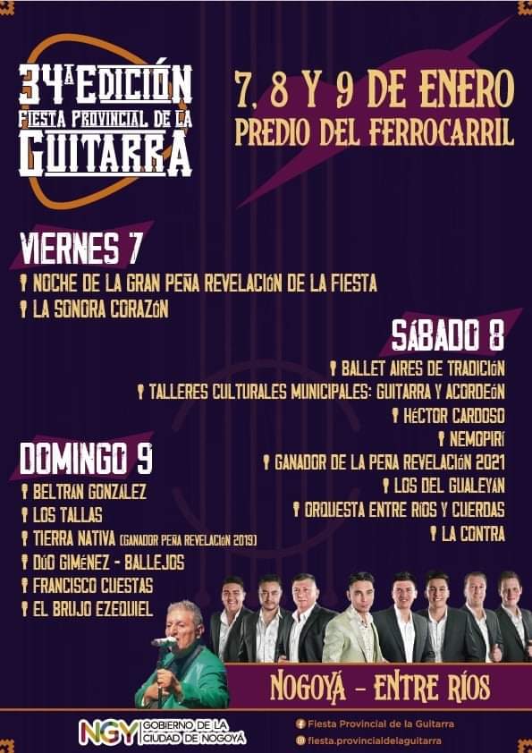Nogoyá: 34° Edición Provincial Fiesta de la Guitarra