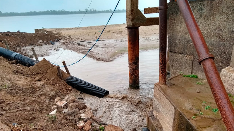 Paraná, sin agua por una rotura en el caño que capta del río