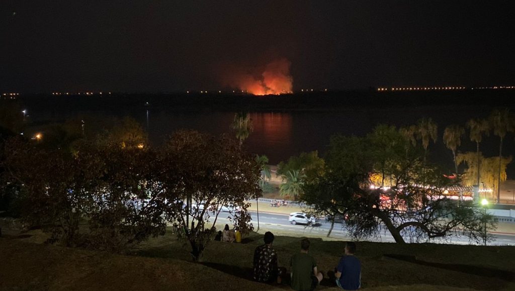 Incendio de magnitud en la Isla Puente alarmó a los paranaenses