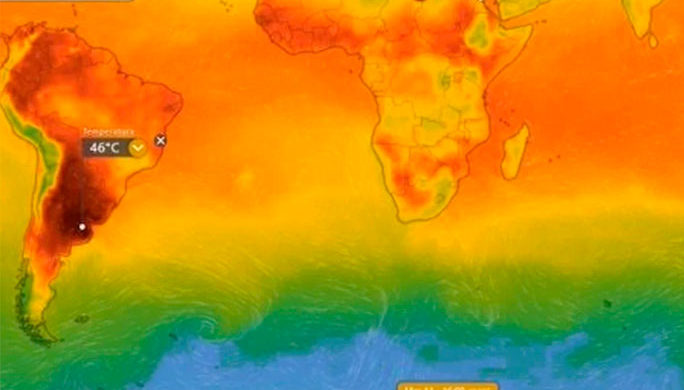 Argentina podría ser el lugar más caluroso del mundo