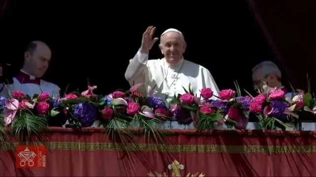 Francisco pidió paz en Ucrania este domingo de Pascuas