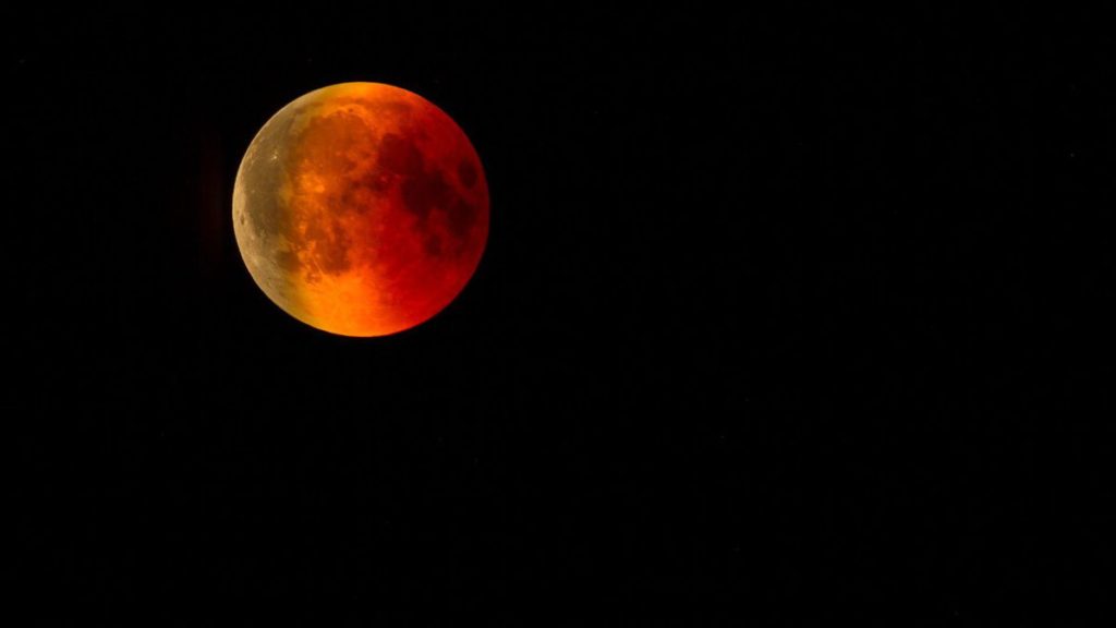 El eclipse lunar se vio en Argentina
