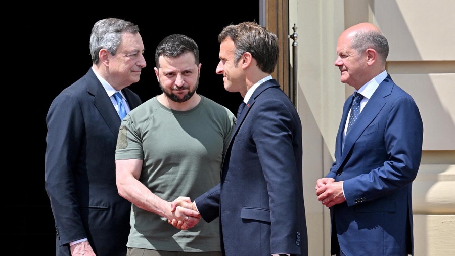 Líderes europeos visitan Ucrania en apoyo a su ingreso a la UE