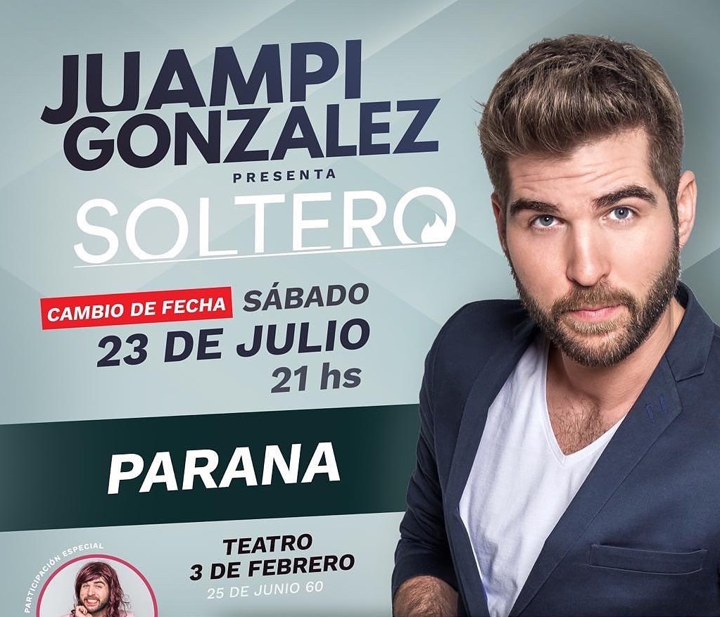 Juampi Gonzalez presenta gira nacional “soltero”
