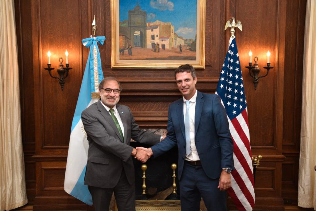 Enrique Cresto se reunió con el embajador en Estados Unidos