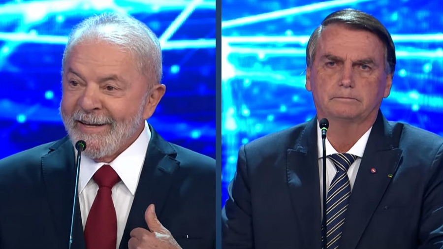 Debate en Brasil: Bolsonaro sin filtro y Lula moderado