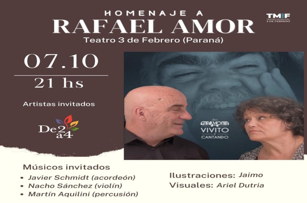 El Duo Enarmonia presenta un homenaje a Rafael Amor