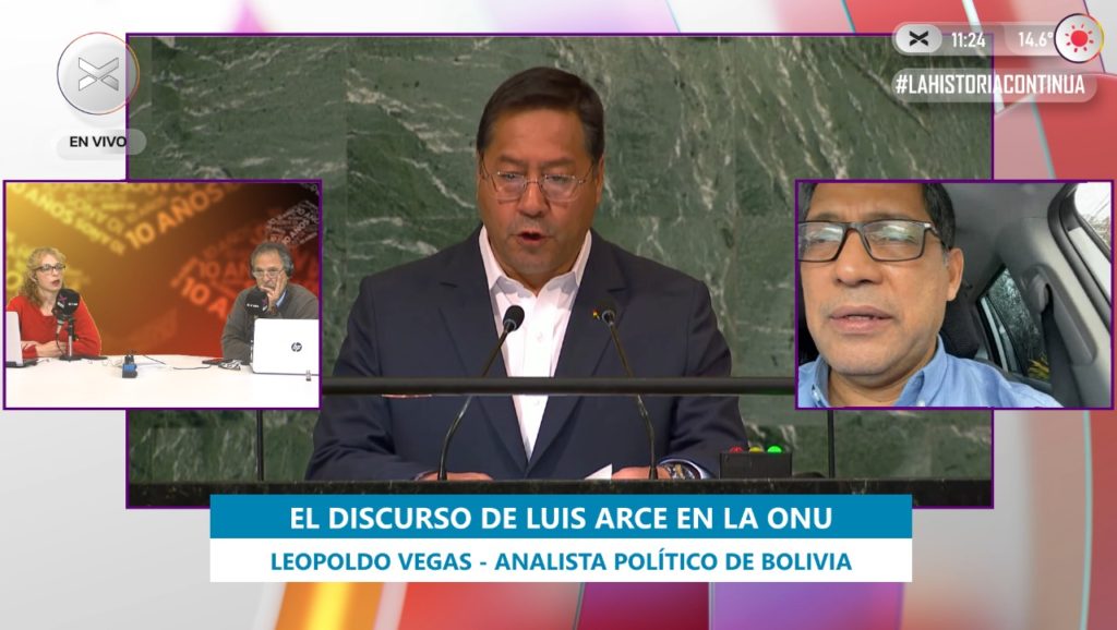 Luis Arce puso a Bolivia contra la OTAN en la Asamblea de la ONU