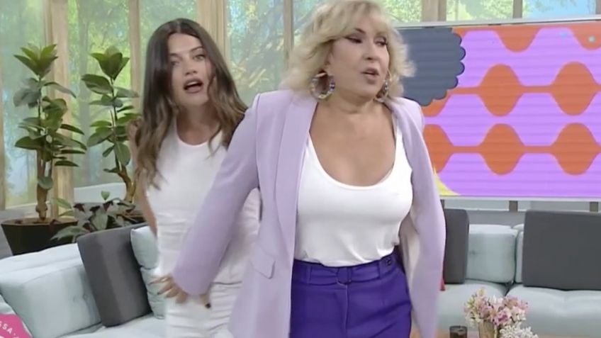 Sofía Jujuy Jiménez sufriendo un accidente femenino en tv