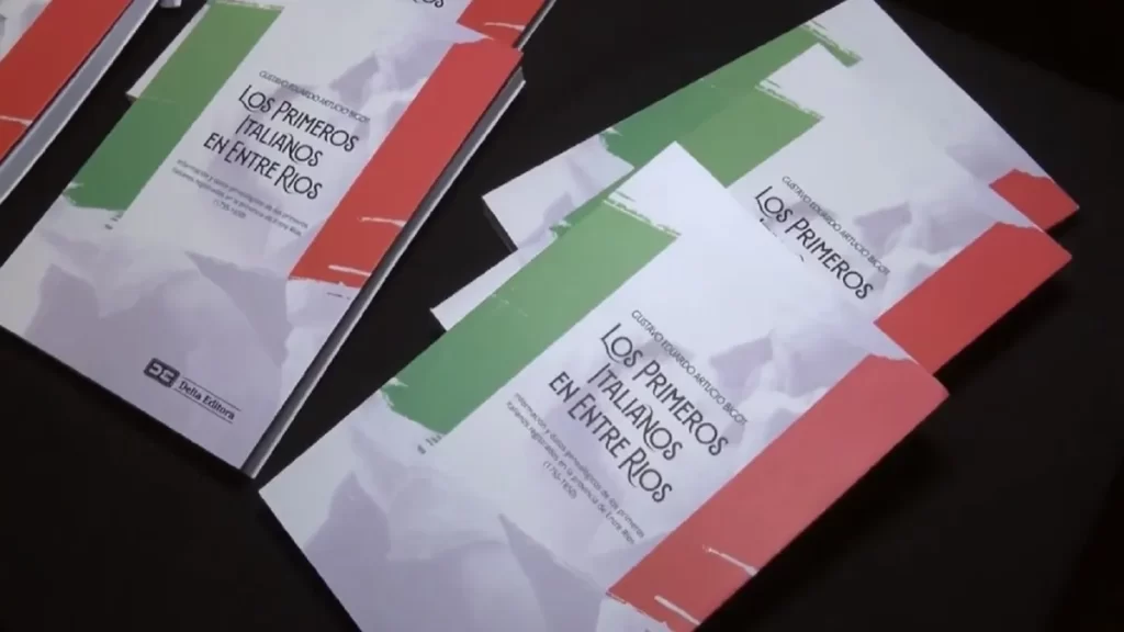 Gustavo Artucio Bigot presentó su libro: “Los primeros italianos  en Entre Ríos”