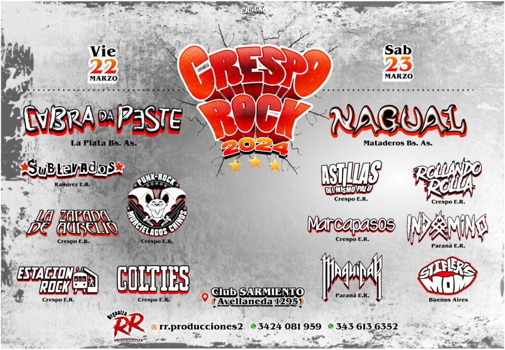 Se viene una nueva edición del festival “Crespo Rock”