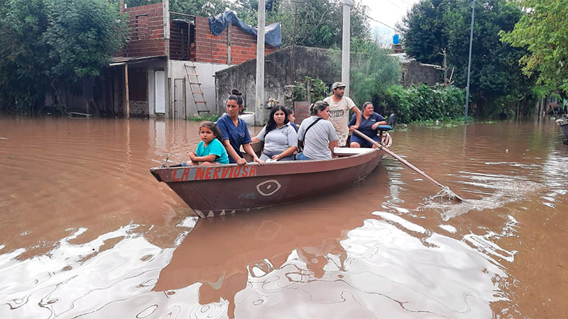 Suman 928 los evacuados y autoevacuados por los  anegamientos en Entre Ríos