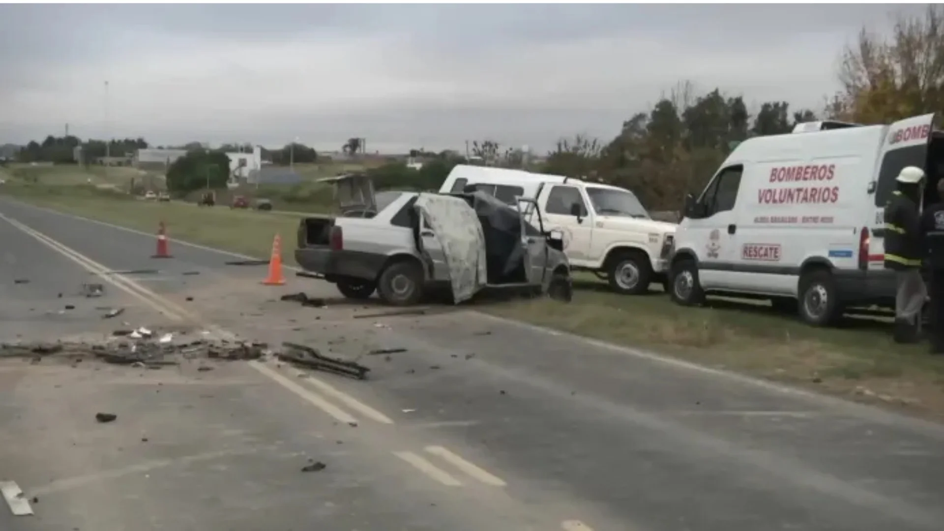 Fatal choque frontal en ruta 11: un hombre murió y hay dos heridos