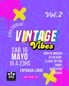 FERIA “VINTAGE VIBES” REUNIRÁ PROPUESTAS DE ROPA SECOND HAND ESTE SÁBADO EN PARANÁ