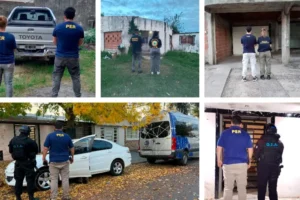 ALLANAMIENTOS EN PARANÁ POR ESTAFA CON CHEQUES FALSOS: SECUESTRAN VEHÍCULOS, CELULARES Y DROGA