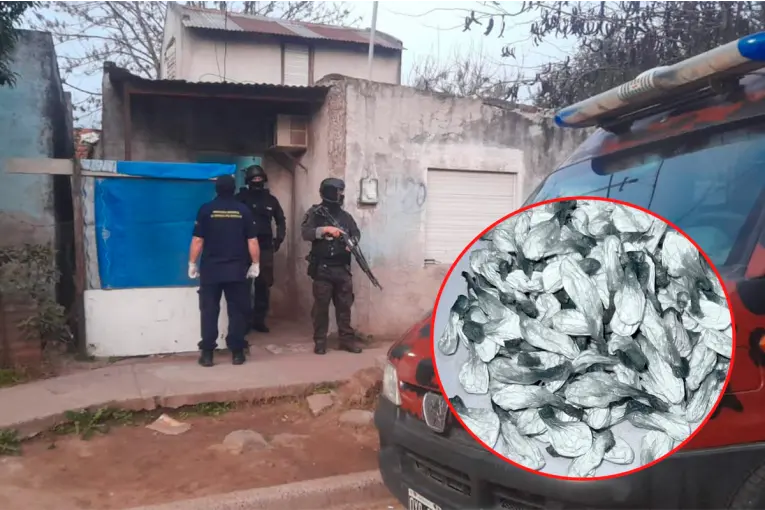 ALLANAMIENTO EN GUALEGUAYCHÚ: SECUESTRARON MÁS DE 140 DOSIS DE COCAÍNA Y DETUVIERON A UN HOMBRE