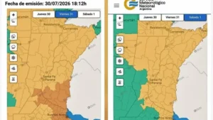 ALERTA POR TORMENTAS EN ENTRE RÍOS