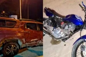 MOTOCICLISTA DE 18 AÑOS SUFRIÓ GRAVES LESIONES TRAS CHOCAR CONTRA UNA CAMIONETA EN RUTA 131