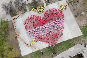 PARANÁ FORMÓ EL “CORAZÓN MÁS GRANDE DEL MUNDO” EN BAJADA GRANDE: LAS IMÁGENES DESDE EL CIELO