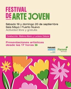 PARANÁ CELEBRARÁ LA PRIMAVERA CON UNA NUEVA EDICIÓN DEL FESTIVAL ARTE JOVEN