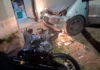 CONDUCTOR ALCOHOLIZADO CHOCÓ UN AUTO, UNA MOTO Y DESTROZÓ UN COMERCIO DE PARANÁ choque-auto-moto-comercio-parana